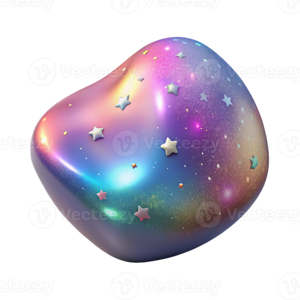 impressive classic Holographic Milky Way Galaxy Isolated with Star Clusters png