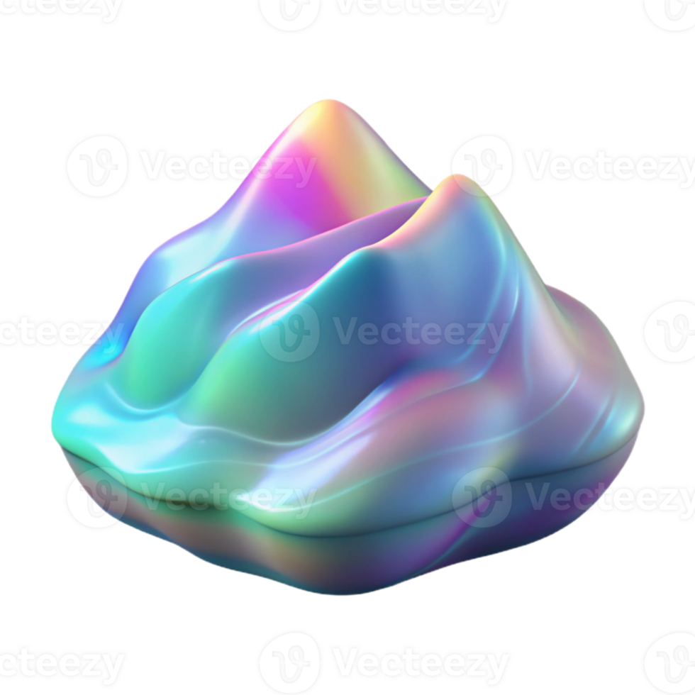 impressive classic Holographic Northern Lights Isolated on Transparent Background high resolution png