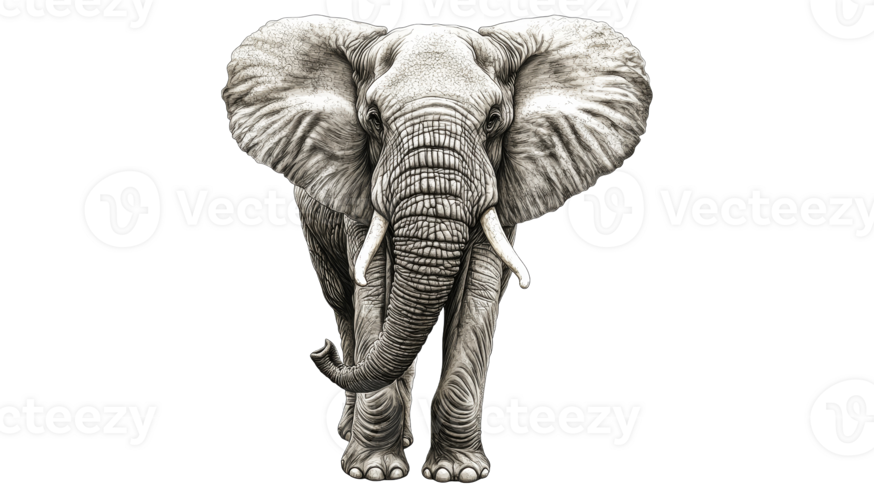 Majestic elephant walking gracefully in the wild png