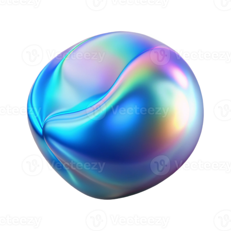 extraordinary modern Holographic Overlay Cutout with Blue Tint detailed png