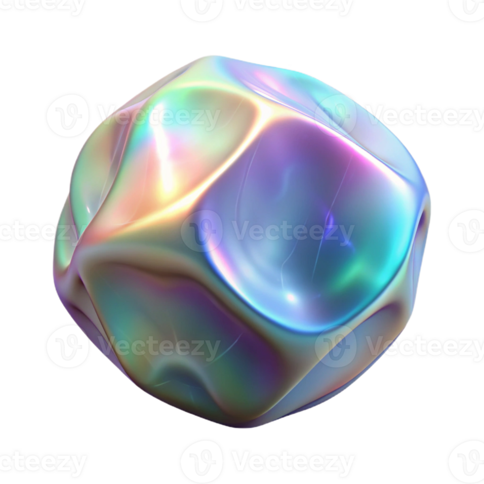 beautiful abstract Holographic Overlay Texture Isolated Transparent Background png