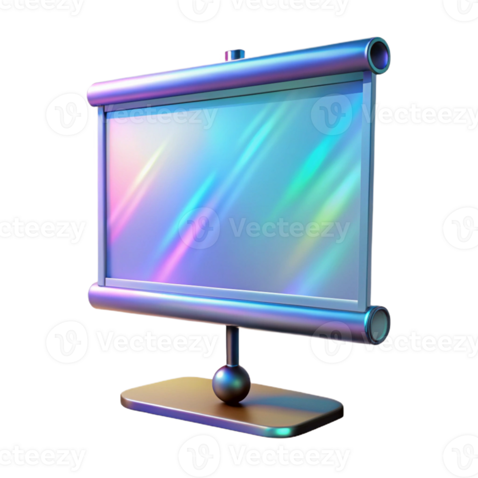 extraordinary vintage Holographic Projection Screen Interactive Display Cutout original png