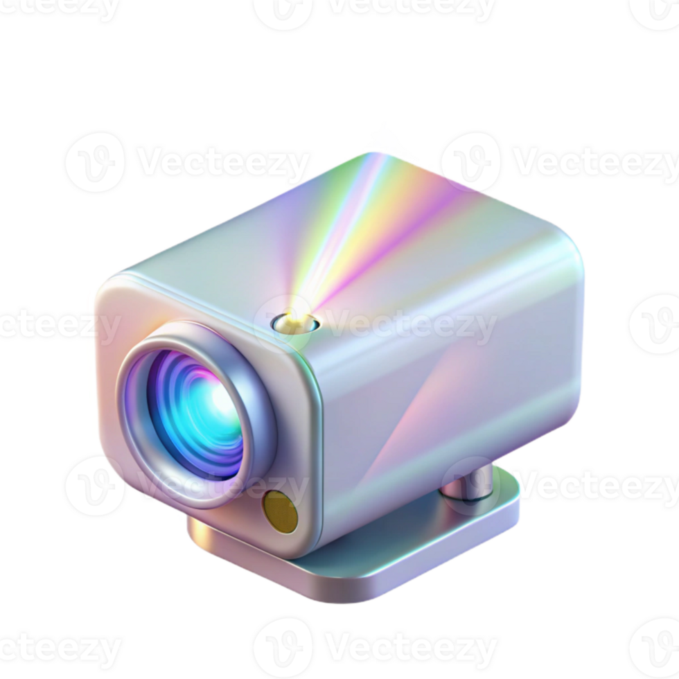 magnificent classic Holographic Projector Beam Bright White Transparent Background png