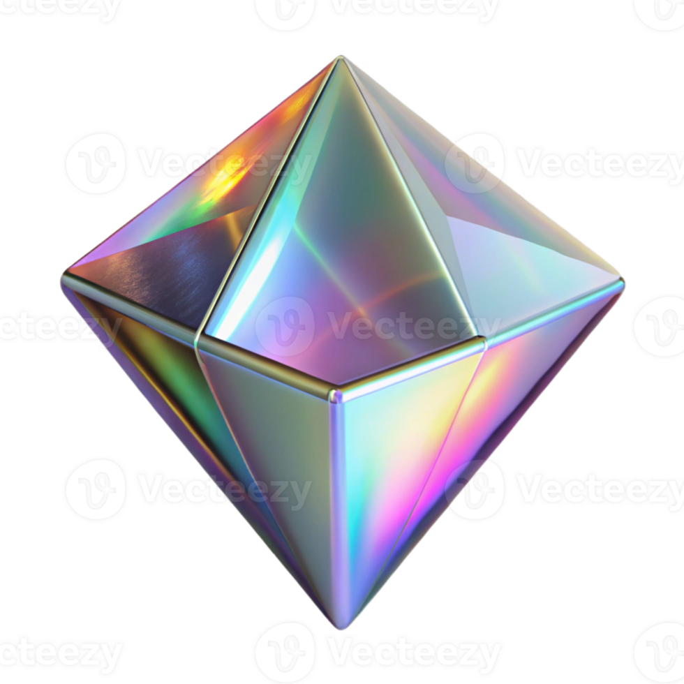 magnificent rustic Holographic Reflection Isolated with Prism Effect detailed png