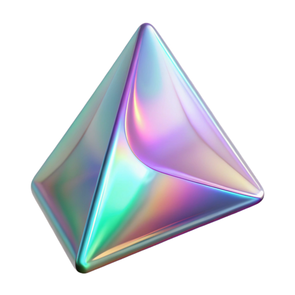 extraordinary abstract Holographic Shape Isolated Element Triangle genuine png