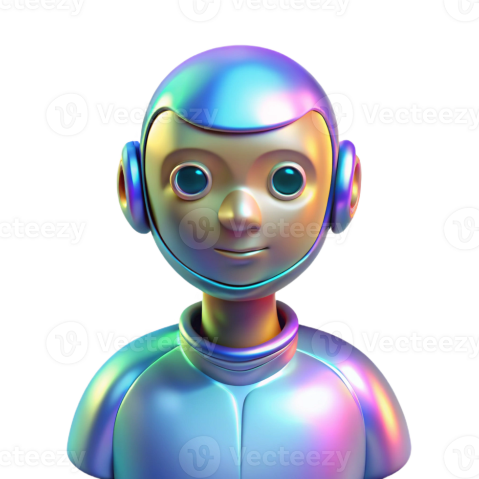 impressive minimalist Holographic Support System Avatar Transparent Background Personalized Appearance genuine png