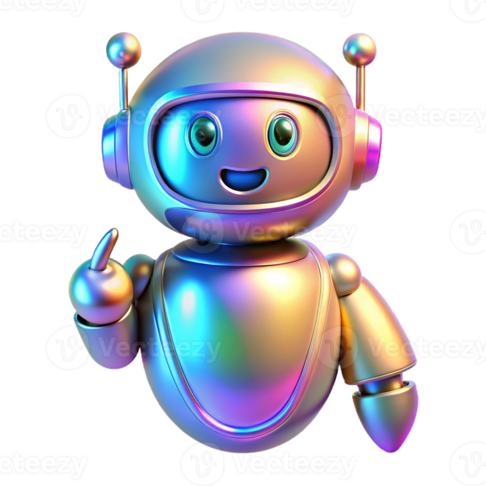 extraordinary artistic Holographic Support System Chatbot Transparent Background Supportive Dialogue premium png
