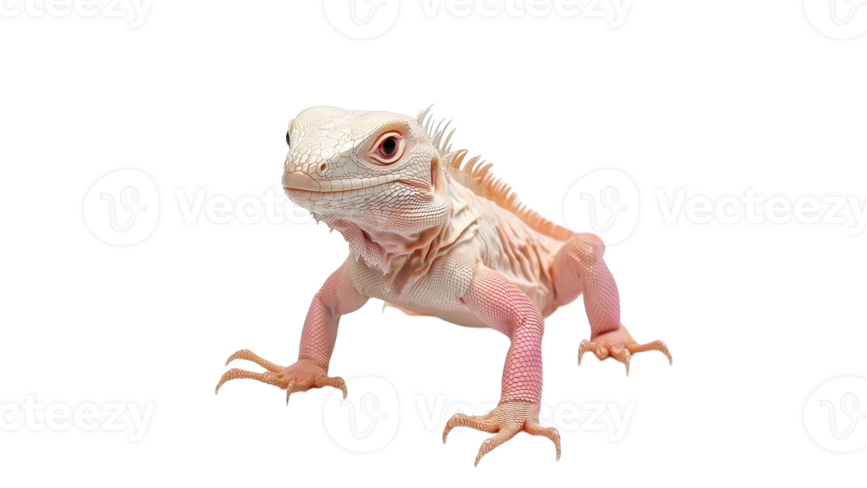 Unique alien lizard stands out in its habitat png
