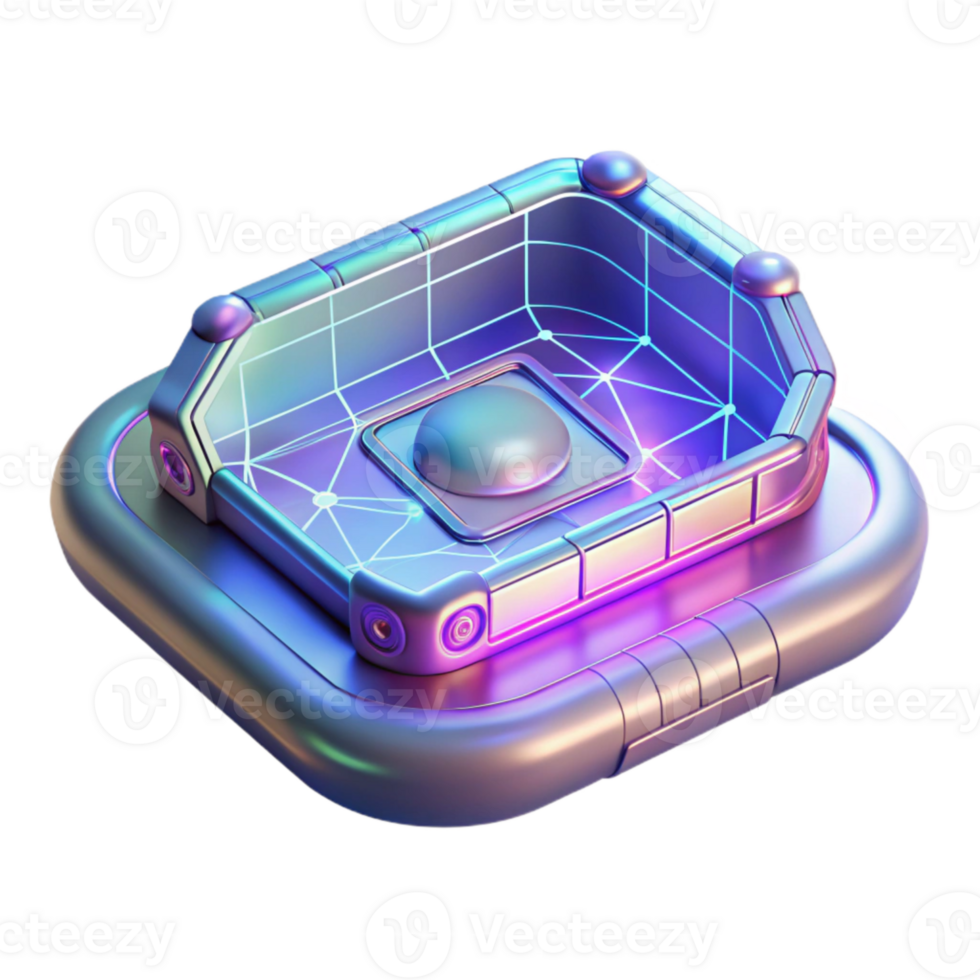 extraordinary minimalist Holographic Teleportation Interface Wireframe Design Cutout Element high resolution png