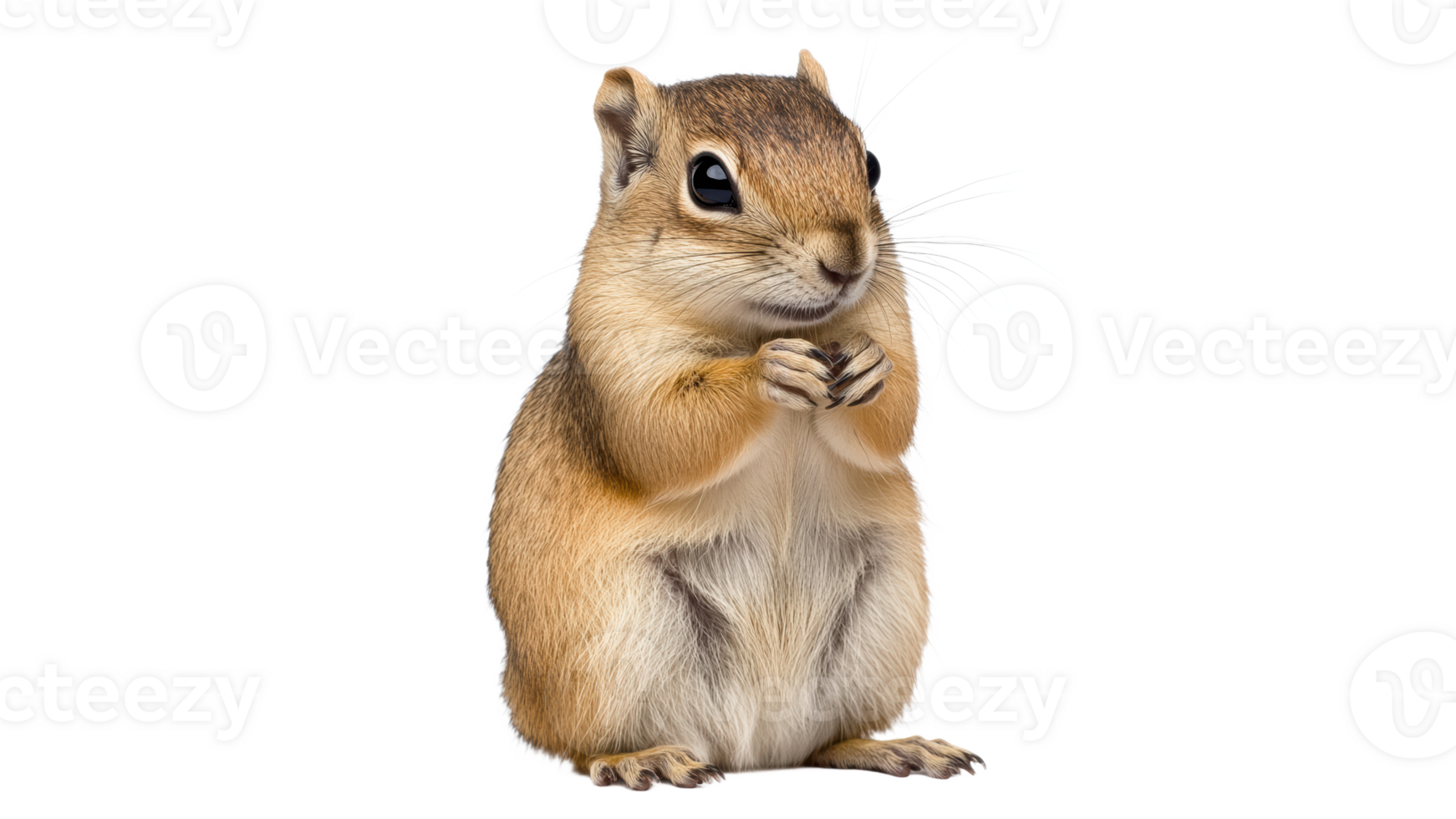Squirrel standing upright in a playful position png