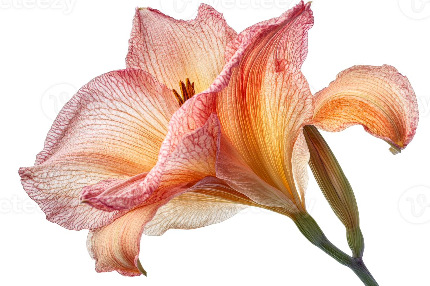 Beautiful flower with delicate petals and textures png