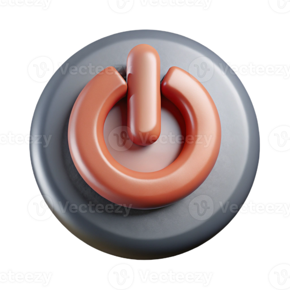 serene vintage Homogenizer Power Button Cutout Transparent Background authentic png