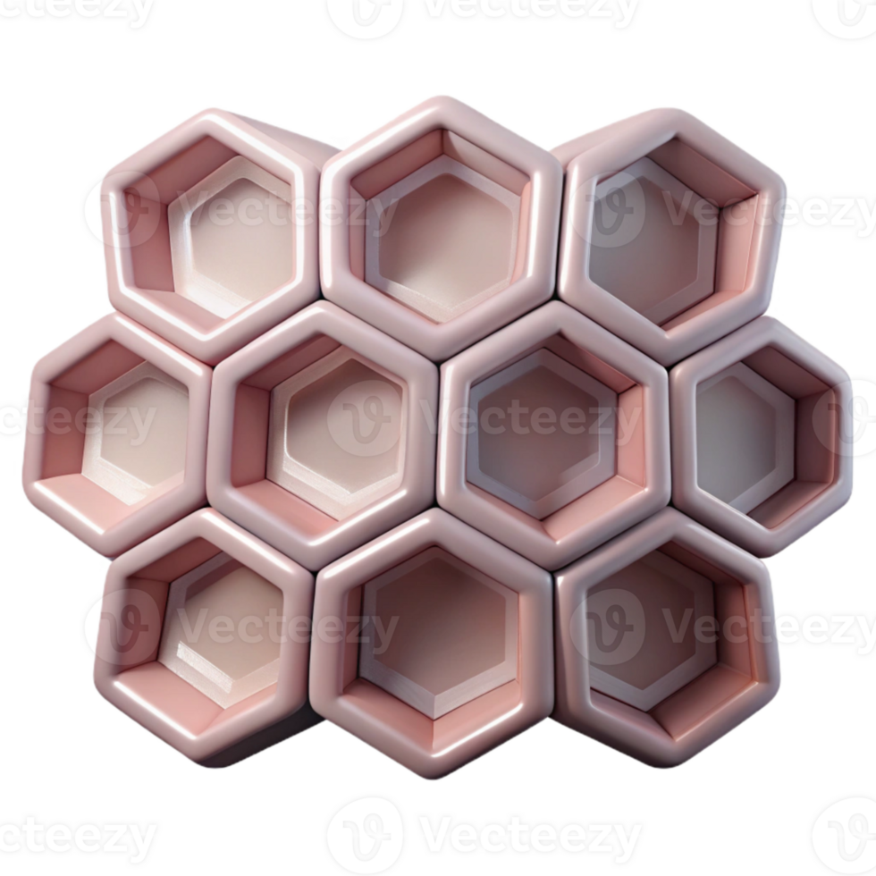 magnificent traditional Honeycomb Structure Regular Hexagons Close Up Transparent Background high quality png