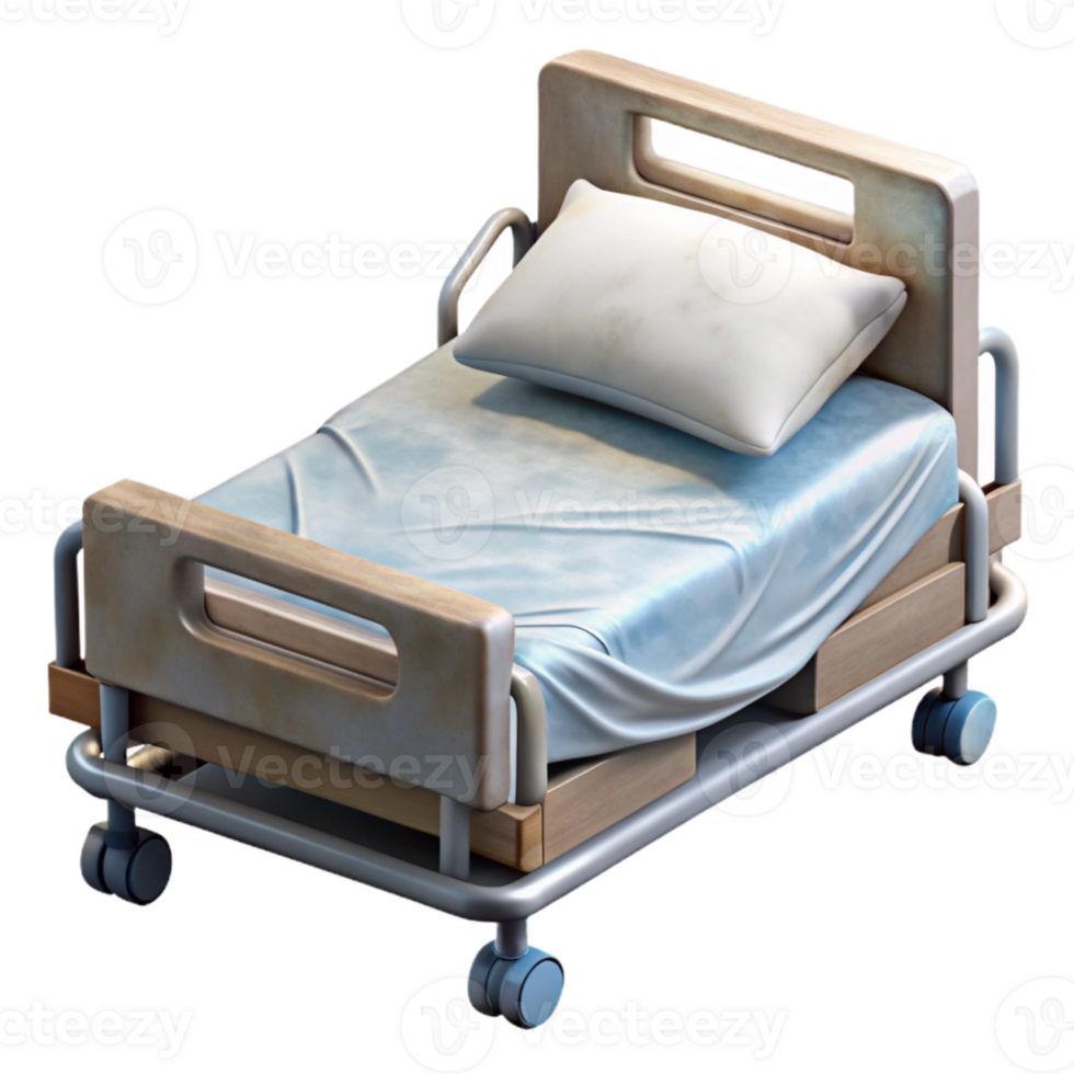 magnificent modern Hospital Bed White Sheets Transparent Cutout premium png