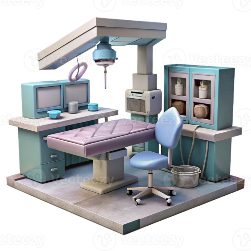 extraordinary artistic Hospital Operating Room with Equipment Cutout Element original png