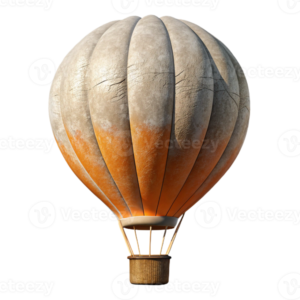 stunning rustic Hot Air Balloon at Sunrise Isolated exclusive png