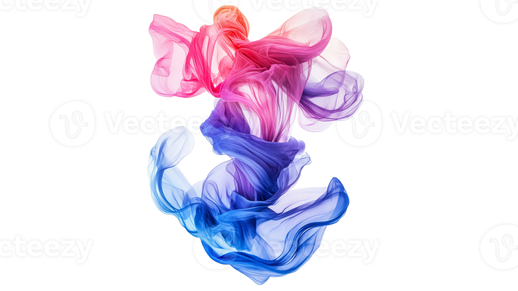 Colorful silk fabric swirling in motion indoors png