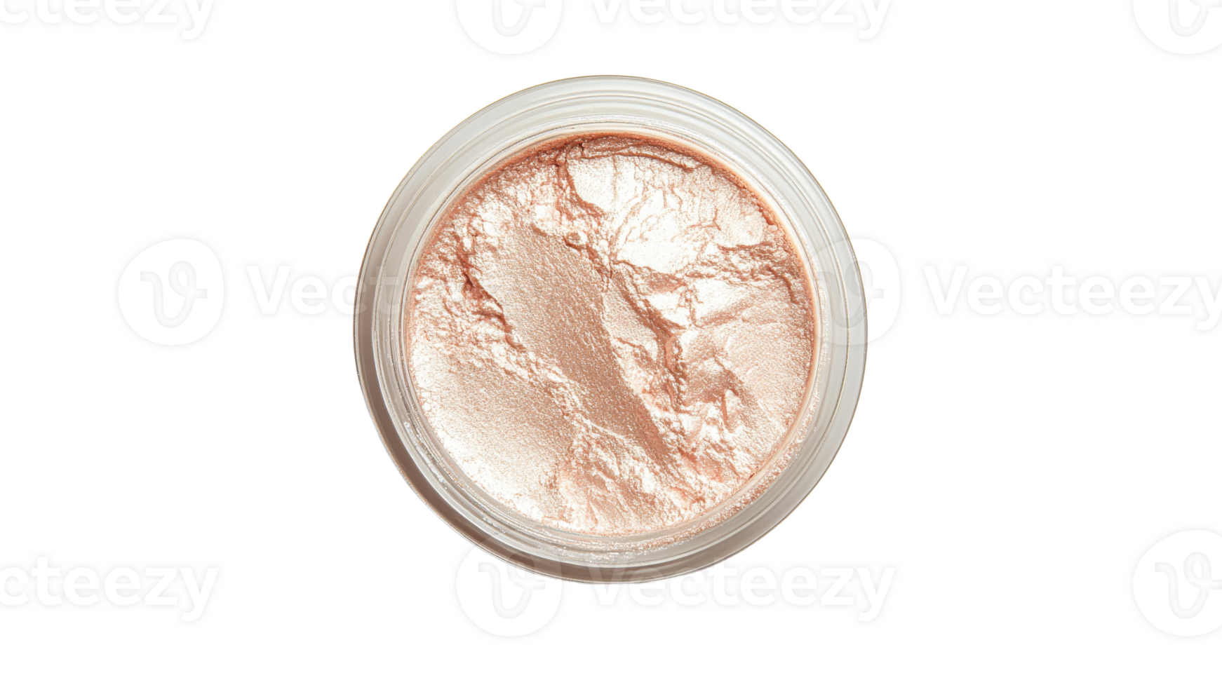 Shimmering powder in a round container displayed png