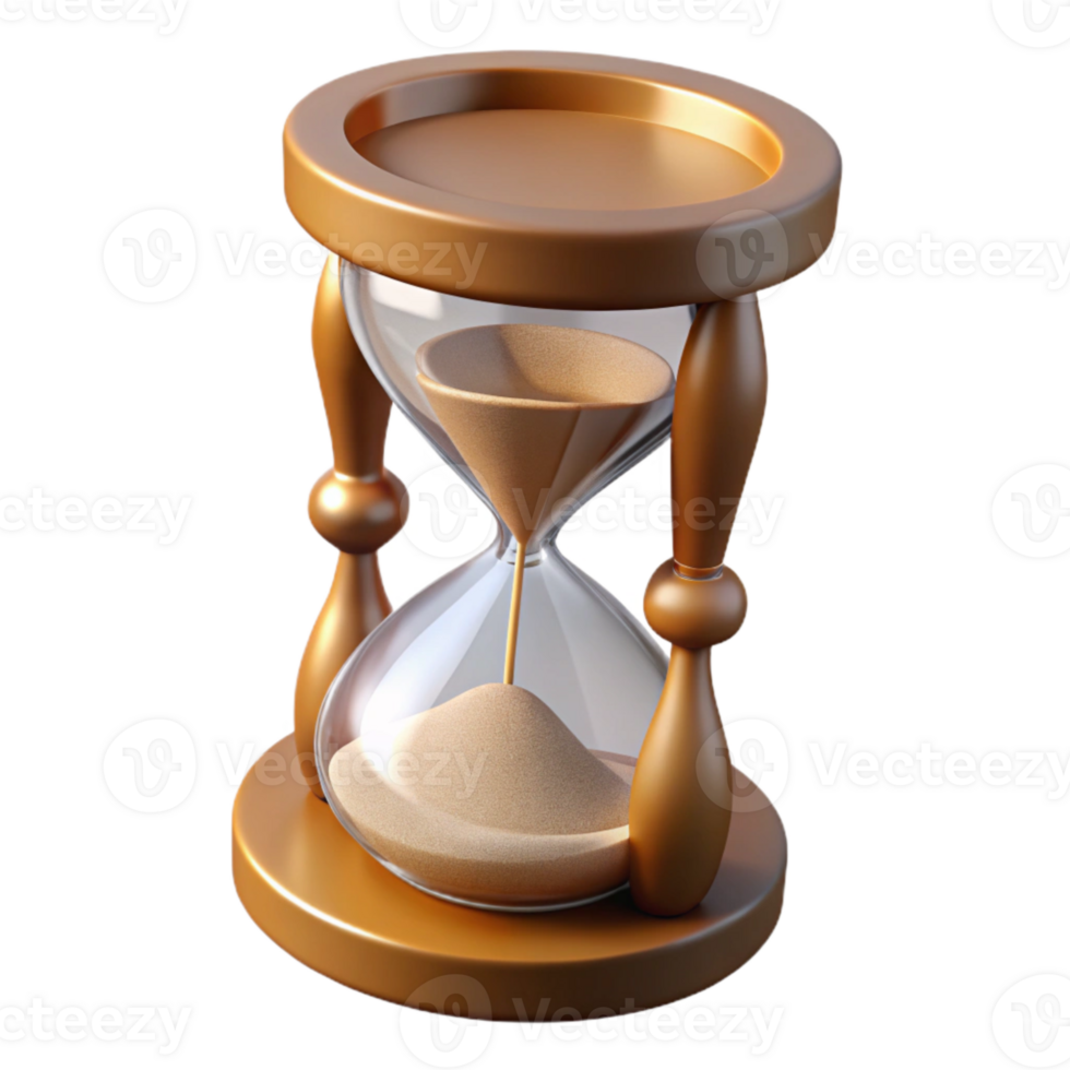 impressive modern Hourglass Full of Sand Top Angle Cutout high resolution png