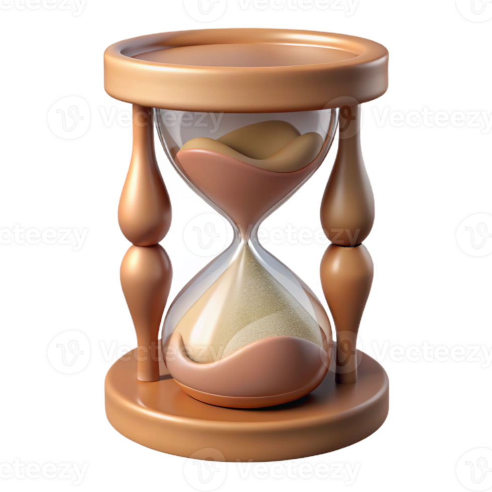 magnificent modern Hourglass Sand Flow Close Up View Cutout exclusive png