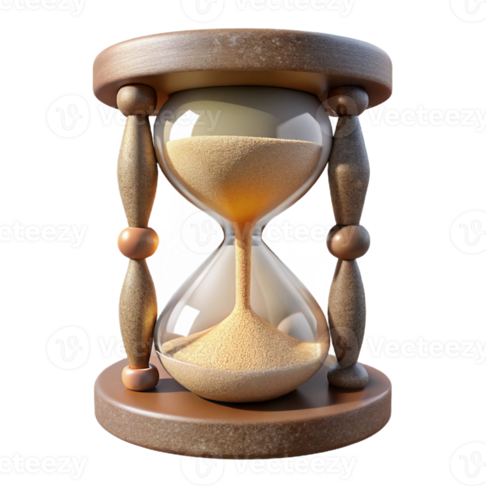 extraordinary traditional Hourglass Sand Grains Close Up Macro Cutout premium png
