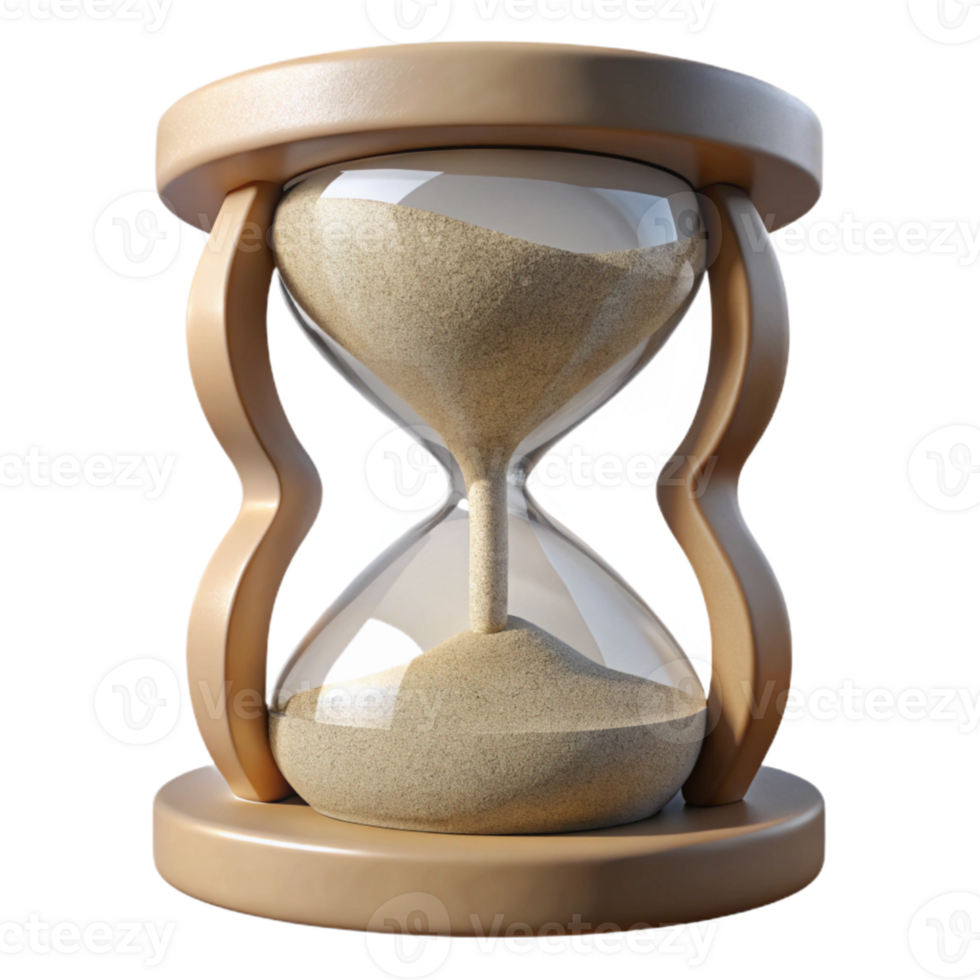 serene modern Hourglass Sand Grains Close Up Macro Cutout high resolution png