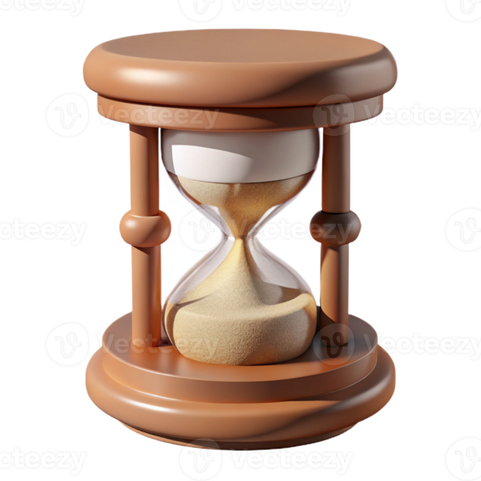 vibrant minimalist Hourglass Sand Pile Base View Isolated professional png