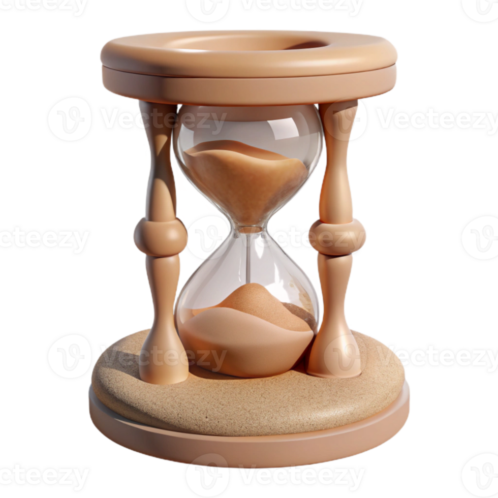 extraordinary traditional Hourglass Sand Pile Base View Isolated authentic png