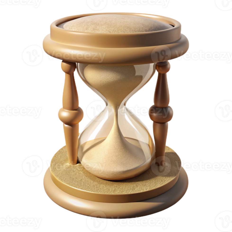 magnificent contemporary Hourglass Sand Pile Base View Isolated original png