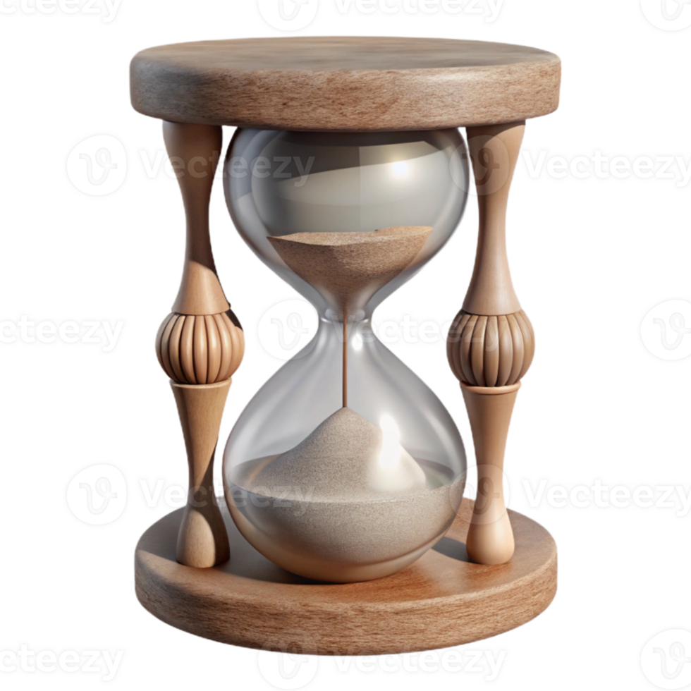 beautiful rustic Hourglass Sand Texture Macro View Isolated premium png