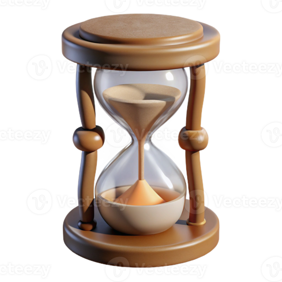 dramatic abstract Hourglass Three Quarters Full Front View Cutout premium png
