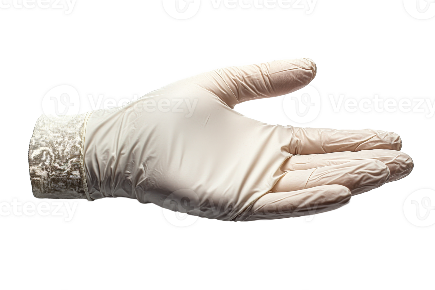 Medical glove positioned for examination purpose png