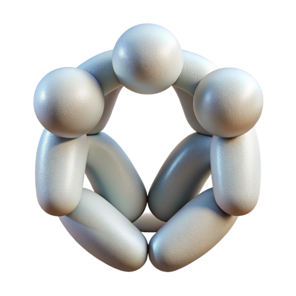 dramatic modern Human Bond in Abstract Design Transparent Background png