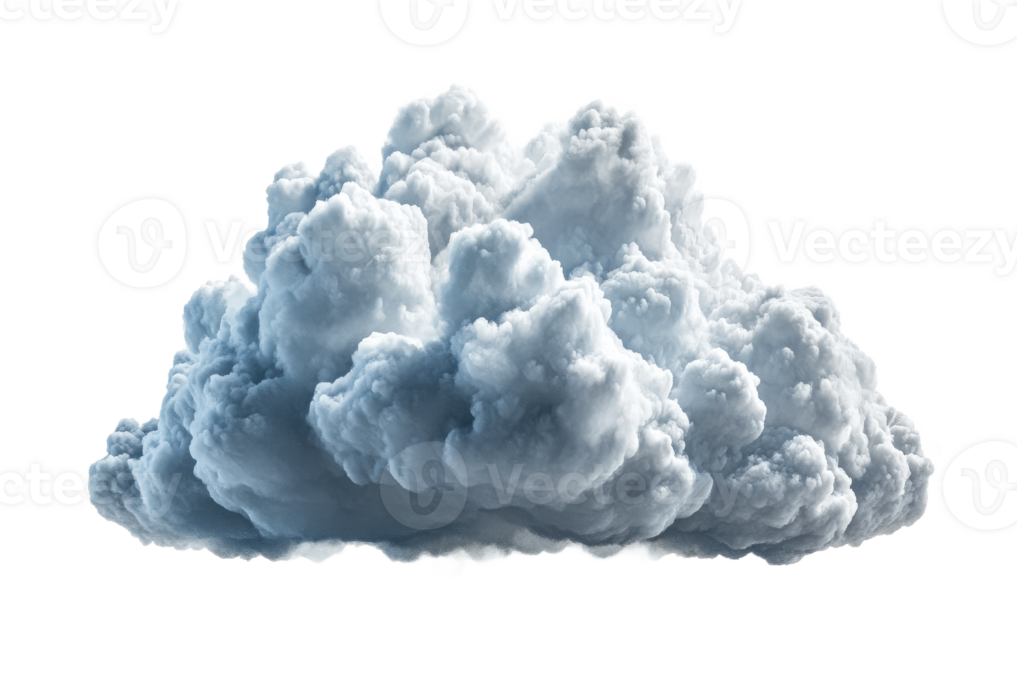 Majestic fluffy cloud formation in bright sky png