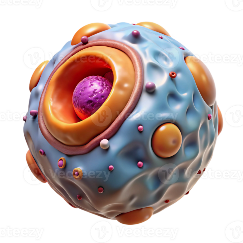 magnificent abstract Human Cell Enhanced by Nanobots Cutout png