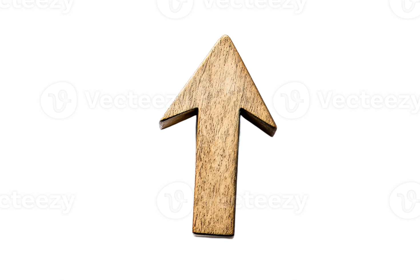 Uplift wooden arrow for guidance png