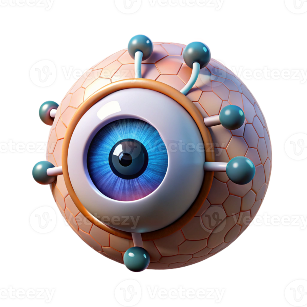 magnificent contemporary Human Eye Viewing Data Stream Transparent Background detailed png