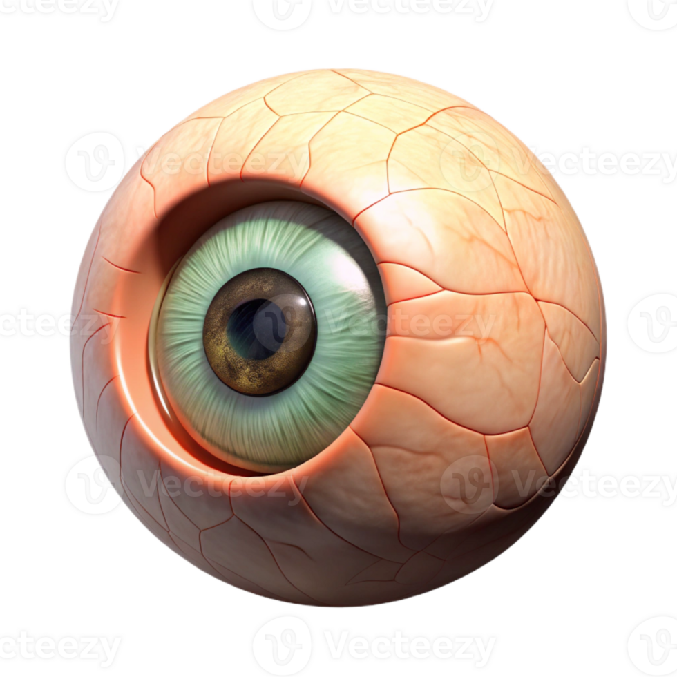 stunning classic Human Eye with Nanotech Enhancement Isolated authentic png