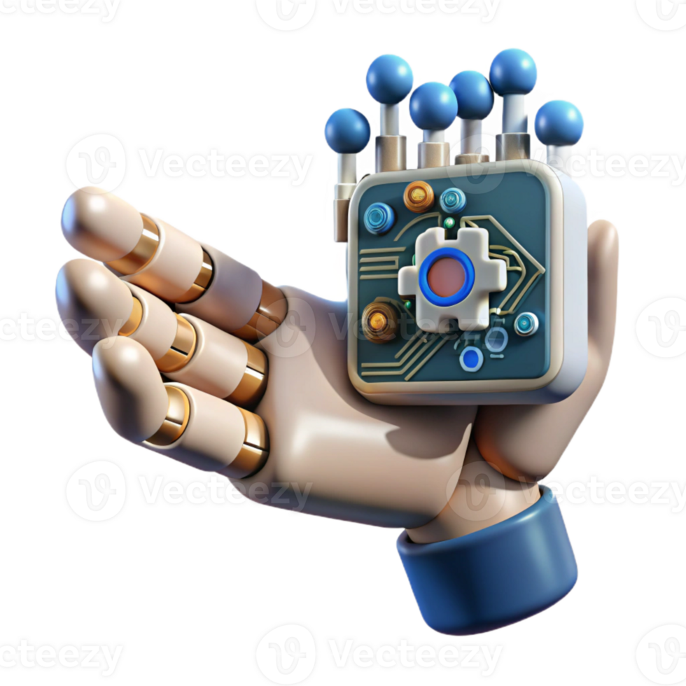 dramatic classic Human Hand Manipulating Digital Data with Ai Assistance png