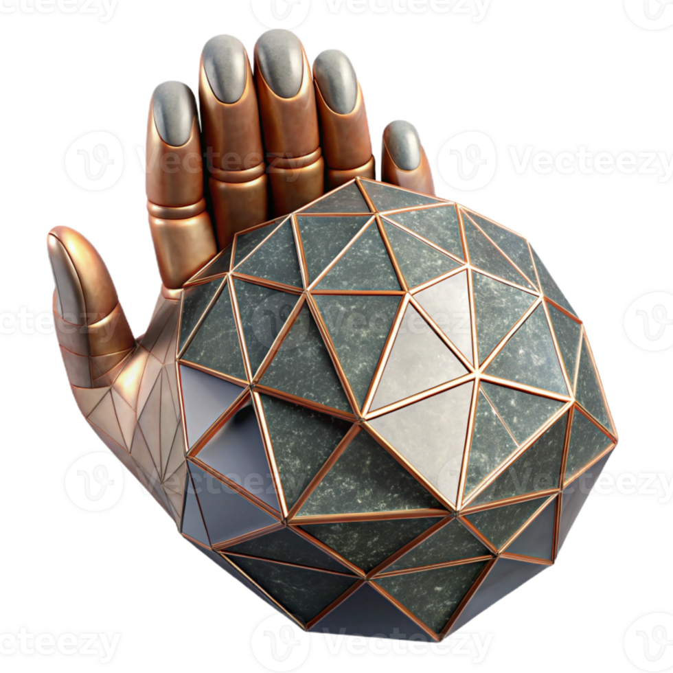 impressive vintage Human Touch in Geometric Forms Cutout high resolution png