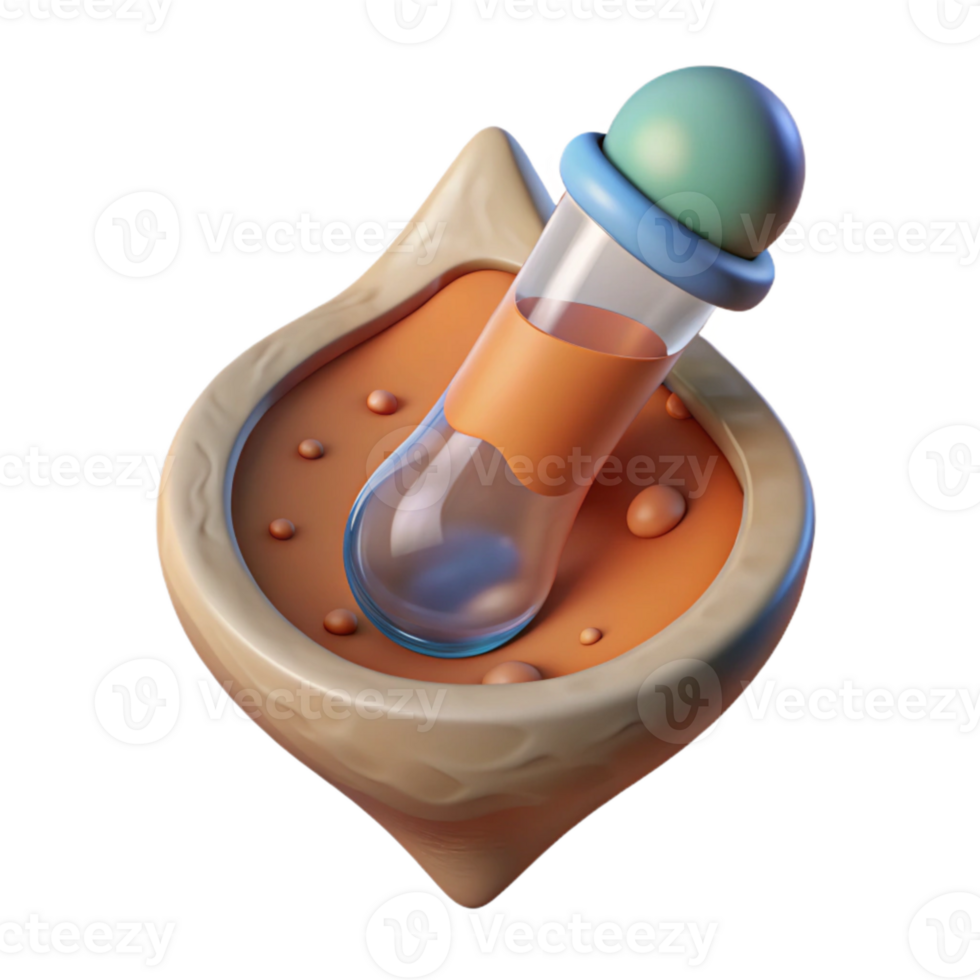 elegant classic Hydrometer Floating in Liquid Isolated detailed png