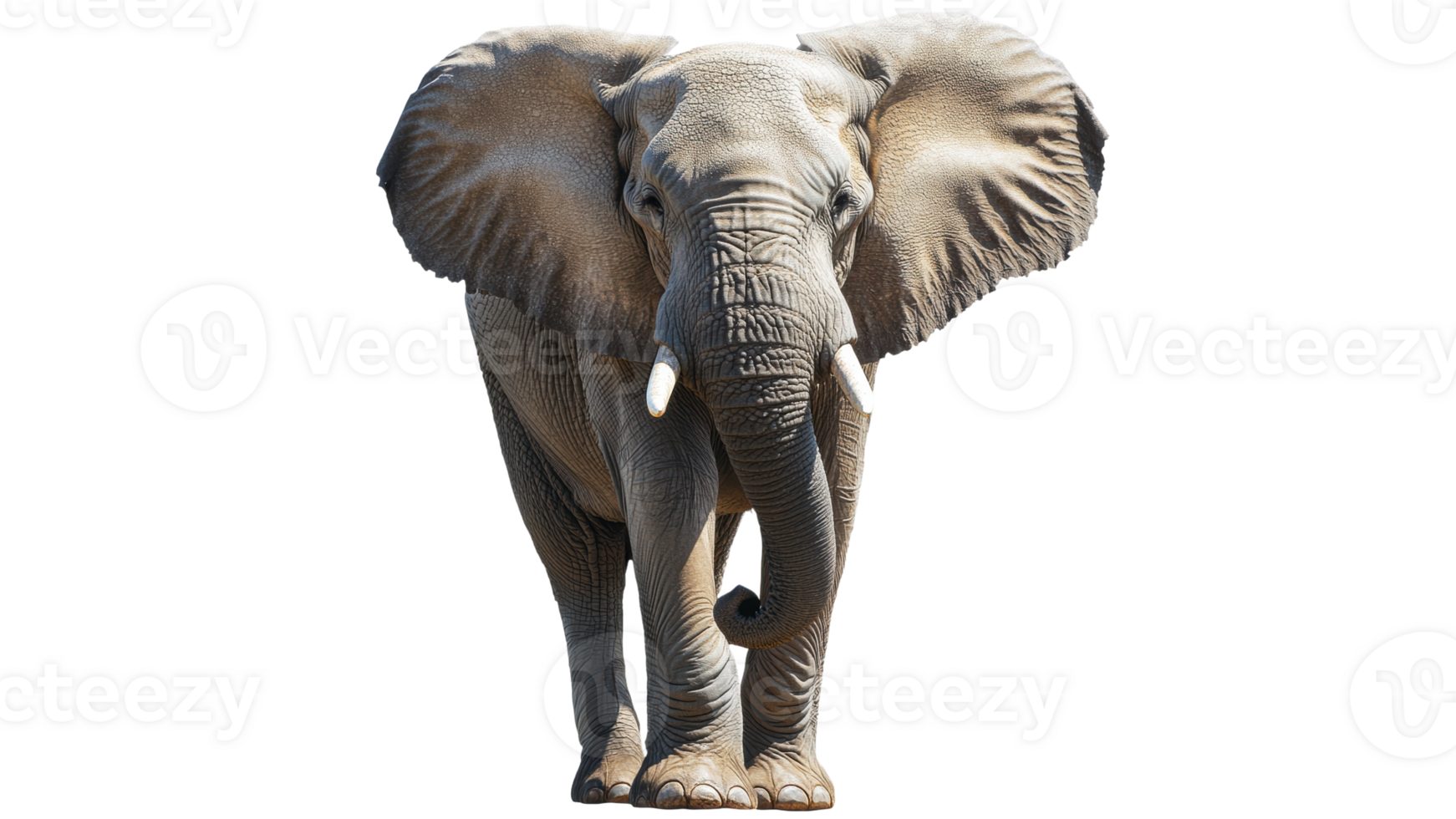 Large elephant approaching with gentle curiosity png
