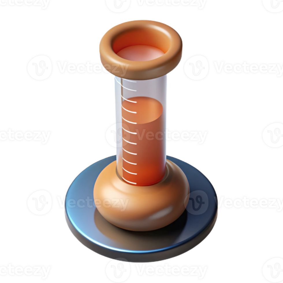 elegant classic Hydrometer in Graduated Cylinder Cutout professional png