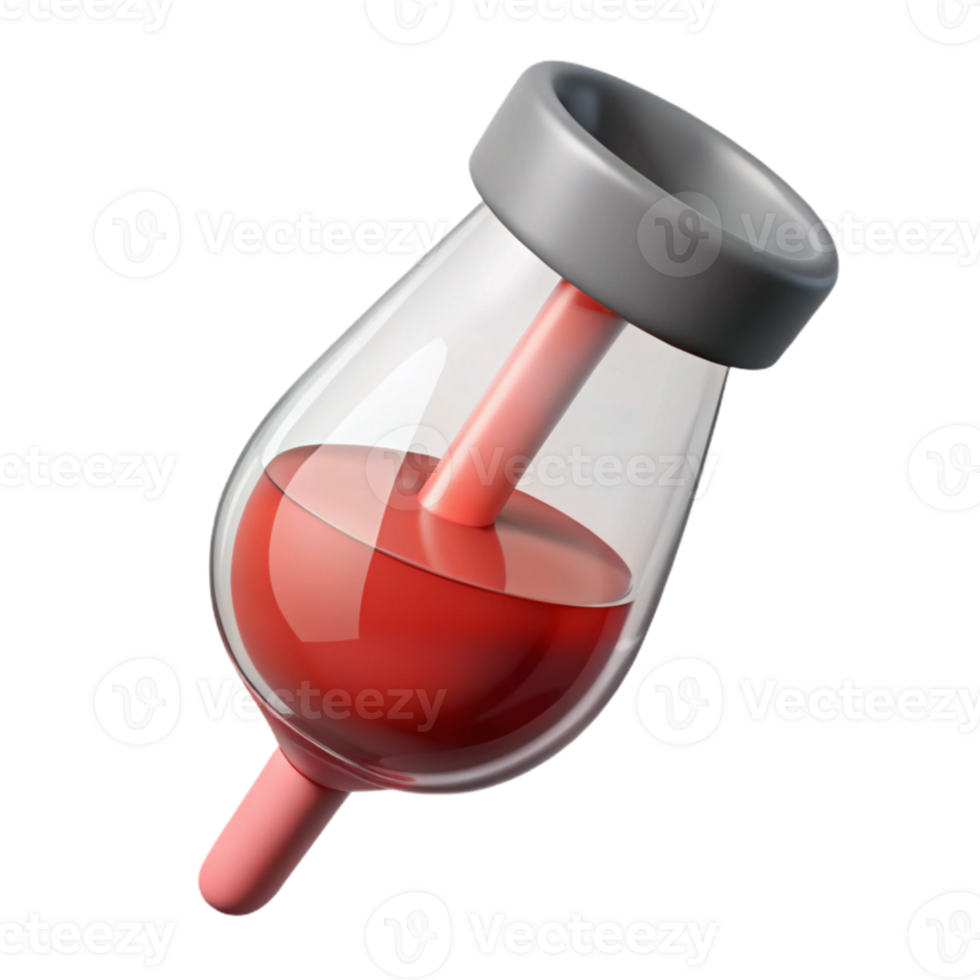 serene abstract Hydrometer in Wine Sample Transparent Background genuine png
