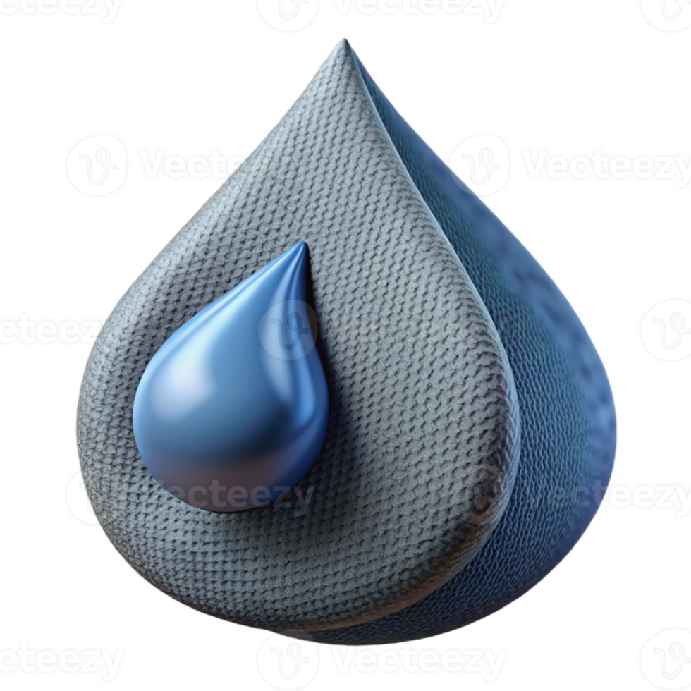wonderful creative Hydrophobic Fabric Surface Water Droplet Cutout exclusive png