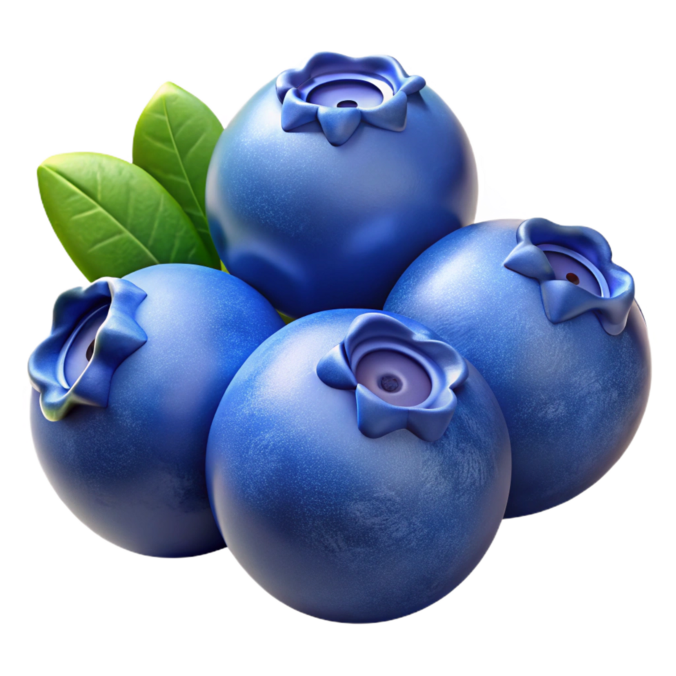 wonderful rustic Hydroponic Blueberries Blue Isolated professional png