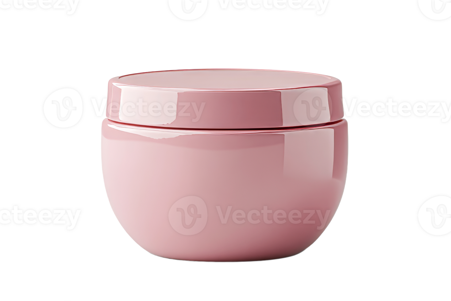 Decorative pink ceramic container for storage png