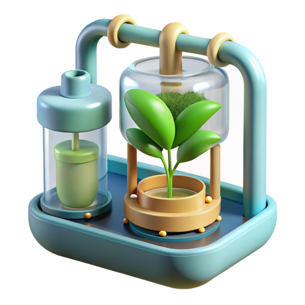 magnificent contemporary Hydroponic System with Nutrient Solution Flow Meter Transparent professional png