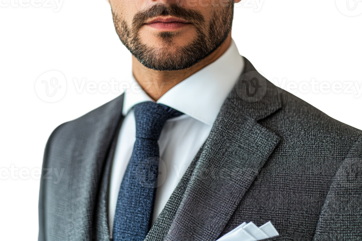 Man in formal attire poses for a professional look png