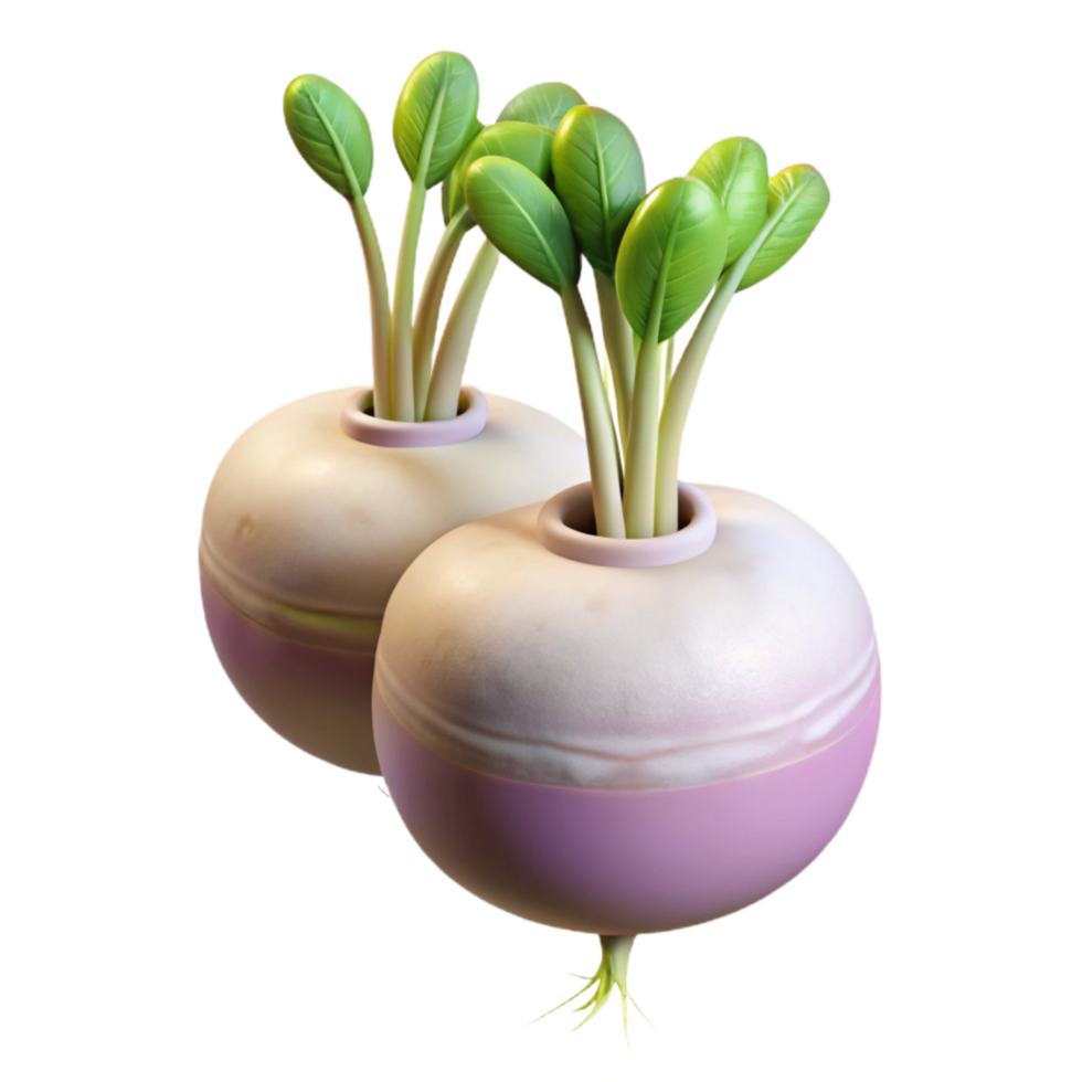 magnificent abstract Hydroponic Turnips White Roots Isolated exclusive png